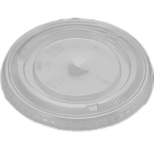 Flat Clear Lid Straw Slot 78mm