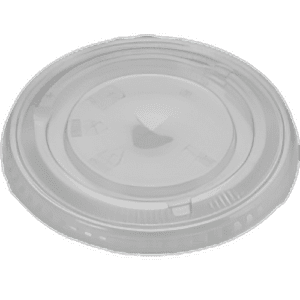 Flat Clear Lid with Straw Slot